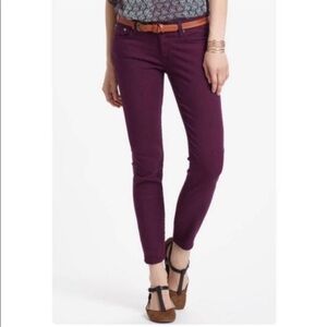 AG Adriano Goldschmied The Stevie Ankle Jeans Purple Size 28R